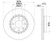 Brzdový kotouč HELLA PAGID 8DD 355 127-071