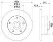 Brzdový kotouč HELLA PAGID 8DD 355 102-751