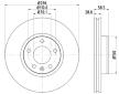 Brzdový kotouč HELLA PAGID 8DD 355 127-091