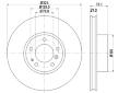 Brzdový kotouč HELLA PAGID 8DD 355 127-101