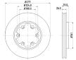Brzdový kotouč HELLA PAGID 8DD 355 102-921