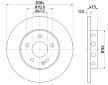 Brzdový kotouč HELLA PAGID 8DD 355 102-951
