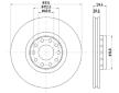 Brzdový kotouč HELLA PAGID 8DD 355 127-191