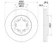 Brzdový kotouč HELLA PAGID 8DD 355 104-551