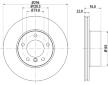 Brzdový kotouč HELLA PAGID 8DD 355 104-591