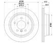 Brzdový kotouč HELLA PAGID 8DD 355 104-611