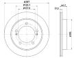Brzdový kotouč HELLA PAGID 8DD 355 104-771