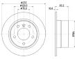Brzdový kotouč HELLA PAGID 8DD 355 104-821