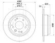 Brzdový kotouč HELLA PAGID 8DD 355 105-001
