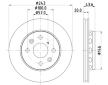Brzdový kotouč HELLA PAGID 8DD 355 105-011