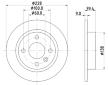 Brzdový kotouč HELLA PAGID 8DD 355 105-441