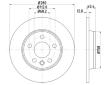 Brzdový kotouč HELLA PAGID 8DD 355 105-611