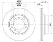 Brzdový kotouč HELLA PAGID 8DD 355 105-721