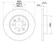 Brzdový kotouč HELLA PAGID 8DD 355 105-861