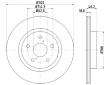 Brzdový kotouč HELLA PAGID 8DD 355 106-261
