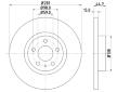 Brzdový kotouč HELLA PAGID 8DD 355 106-451