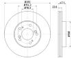 Brzdový kotouč HELLA PAGID 8DD 355 107-131