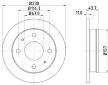 Brzdový kotouč HELLA PAGID 8DD 355 107-171