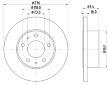 Brzdový kotouč HELLA PAGID 8DD 355 107-411