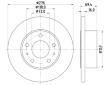 Brzdový kotouč HELLA PAGID 8DD 355 107-421