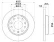 Brzdový kotouč HELLA PAGID 8DD 355 107-561