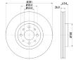 Brzdový kotouč HELLA PAGID 8DD 355 107-831