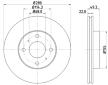 Brzdový kotouč HELLA PAGID 8DD 355 107-991