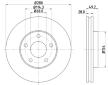 Brzdový kotouč HELLA PAGID 8DD 355 108-011