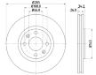 Brzdový kotouč HELLA PAGID 8DD 355 108-371