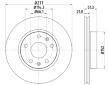 Brzdový kotouč HELLA PAGID 8DD 355 108-901