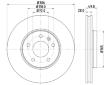 Brzdový kotouč HELLA PAGID 8DD 355 108-951