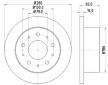Brzdový kotouč HELLA PAGID 8DD 355 108-981