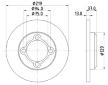 Brzdový kotouč HELLA PAGID 8DD 355 109-041