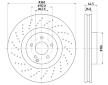 Brzdový kotouč HELLA PAGID 8DD 355 127-961