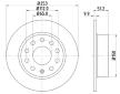 Brzdový kotouč HELLA PAGID 8DD 355 109-601