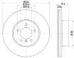 Brzdový kotouč HELLA PAGID 8DD 355 109-921