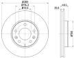 Brzdový kotouč HELLA PAGID 8DD 355 110-361