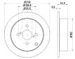 Brzdový kotouč HELLA PAGID 8DD 355 110-471