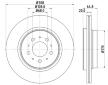 Brzdový kotouč HELLA PAGID 8DD 355 110-611
