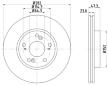 Brzdový kotouč HELLA PAGID 8DD 355 110-631