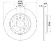 Brzdový kotouč HELLA PAGID 8DD 355 110-801