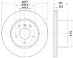 Brzdový kotouč HELLA PAGID 8DD 355 110-811