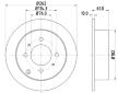 Brzdový kotouč HELLA PAGID 8DD 355 110-941