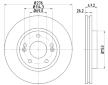 Brzdový kotouč HELLA PAGID 8DD 355 110-951