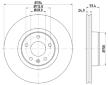 Brzdový kotouč HELLA PAGID 8DD 355 128-291