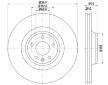 Brzdový kotouč HELLA PAGID 8DD 355 111-161