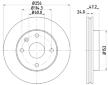 Brzdový kotouč HELLA PAGID 8DD 355 111-361