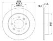Brzdový kotouč HELLA PAGID 8DD 355 111-451