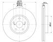 Brzdový kotouč HELLA PAGID 8DD 355 111-631