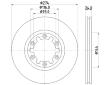 Brzdový kotouč HELLA PAGID 8DD 355 111-741